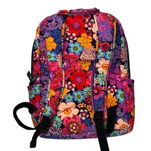 New VERA BRADLEY Backpack LAPTOP Backpack BAG Campus Floral Paisley Quilted